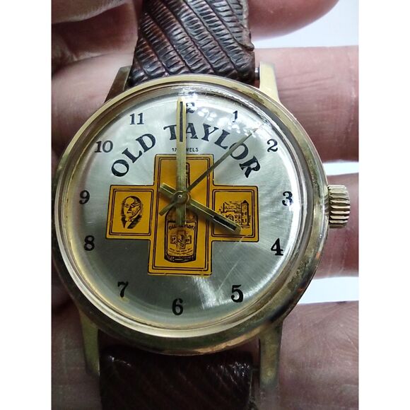 Old Taylor Whiskey Manual Wind Vintage Watch - Picture 11 of 13